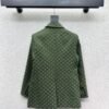 GUCCI series green jacquard suit jacket advanced handmade high-quality clothing