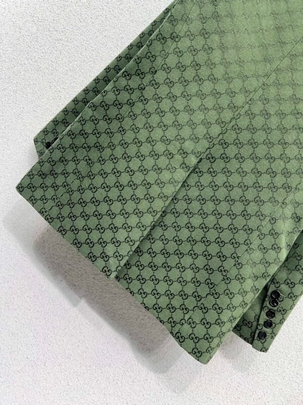 GUCCI series green jacquard suit jacket advanced handmade high-quality clothing