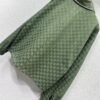 GUCCI Green jacquard leather collar jacket High-end handmade quality clothing