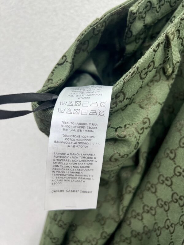 GUCCI series green jacquard suit trousers Advanced handmade high-quality trousers