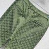 GUCCI series green jacquard suit trousers Advanced handmade high-quality trousers