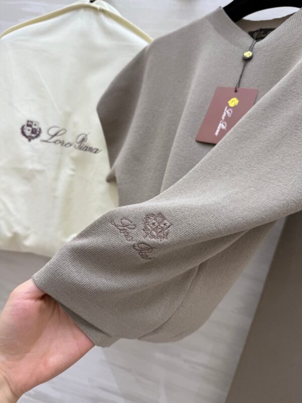 Ralph Lauren high-end minimalist knitted suit T-shirt + pants