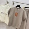 Ralph Lauren high-end minimalist knitted suit T-shirt + pants