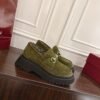 Gucci Horsebit-decorated grooved-soled loafers with a 5cm thickness
