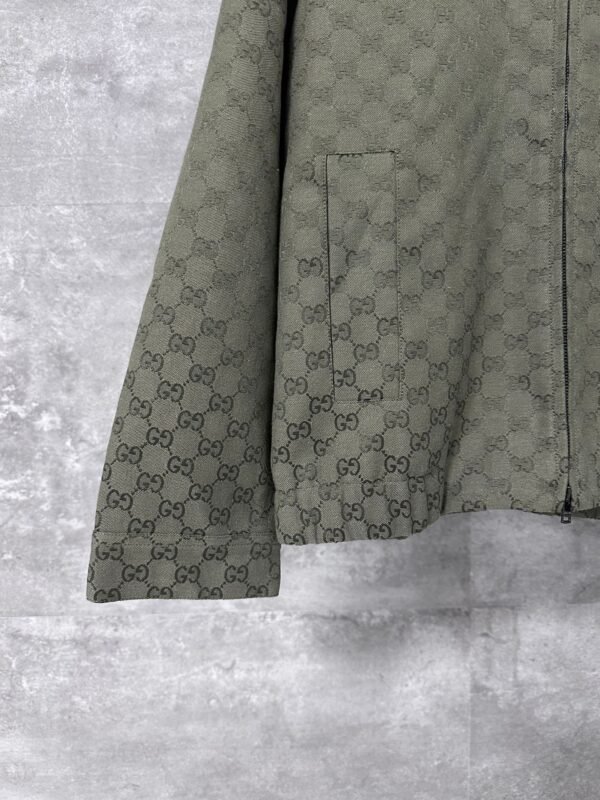 Gucci Early Autumn New Double G Full Print Jacquard Stand Collar Long Sleeve Jacket