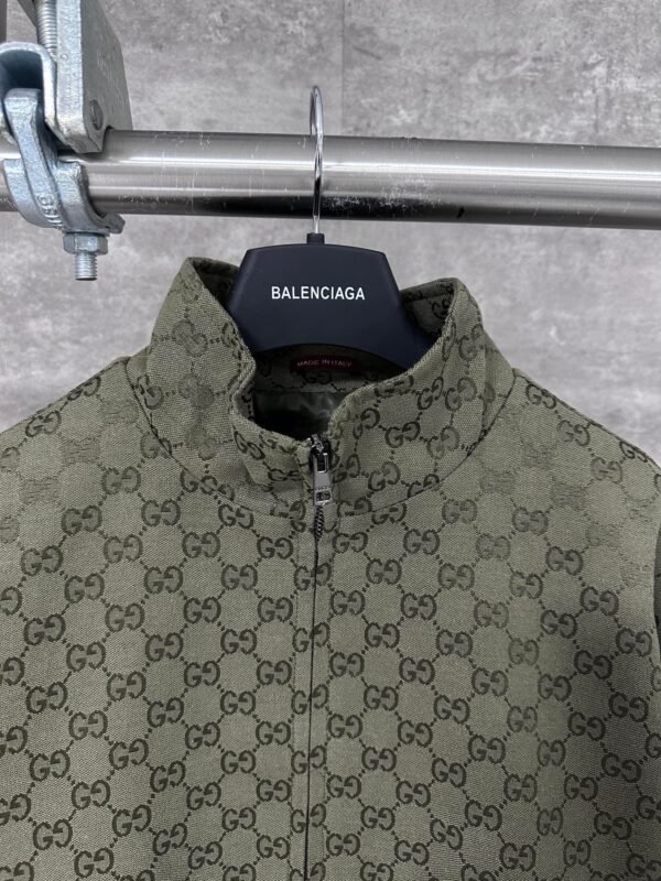 Gucci Early Autumn New Double G Full Print Jacquard Stand Collar Long Sleeve Jacket