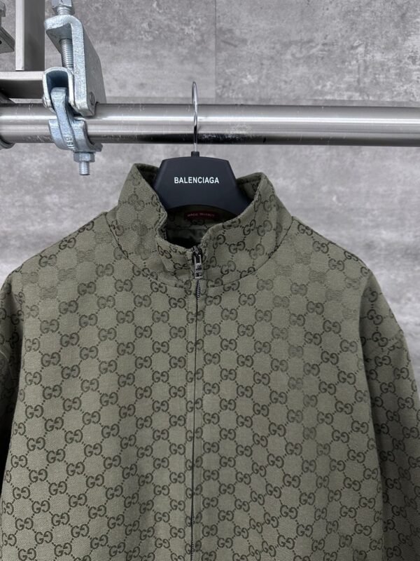 Gucci Early Autumn New Double G Full Print Jacquard Stand Collar Long Sleeve Jacket