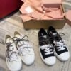 miumiu casual canvas sole thickness 3cm advanced version 35-41