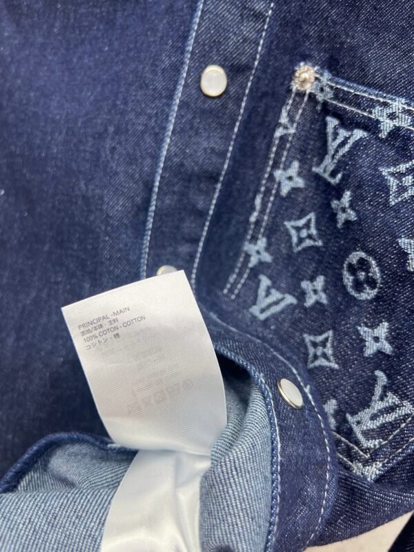 Louis Vuitton denim shirt vintage craftsmanship high quality shirt