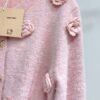 miumiu autumn new 3D flower positioning knitted cardigan