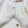 miumiu autumn new 3D flower positioning knitted cardigan