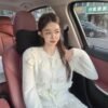 miumiu autumn new 3D flower positioning knitted cardigan