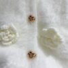 miumiu autumn new 3D flower positioning knitted cardigan