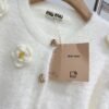 miumiu autumn new 3D flower positioning knitted cardigan