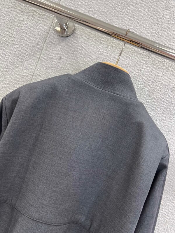 miumiu autumn new style stand collar patch embroidered zipper jacket coat embroidered logo high quality