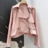 Burberry new short front and long back lapel short trench coat high quality version clothes