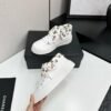 CHANEL 2025 Newest High-Top Casual Denim Canvas Shoes