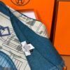 Hermes velvet long scarf high-end double-sided same color scarf 65x185cm