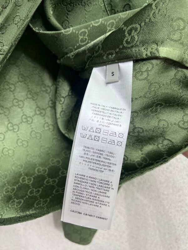 GUCCI green jacquard shirt high quality shirt