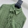 GUCCI green jacquard shirt high quality shirt
