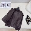Loewe autumn and winter new retro modern fashionable jacket leather material 100% lambskin