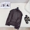 Loewe autumn and winter new retro modern fashionable jacket leather material 100% lambskin