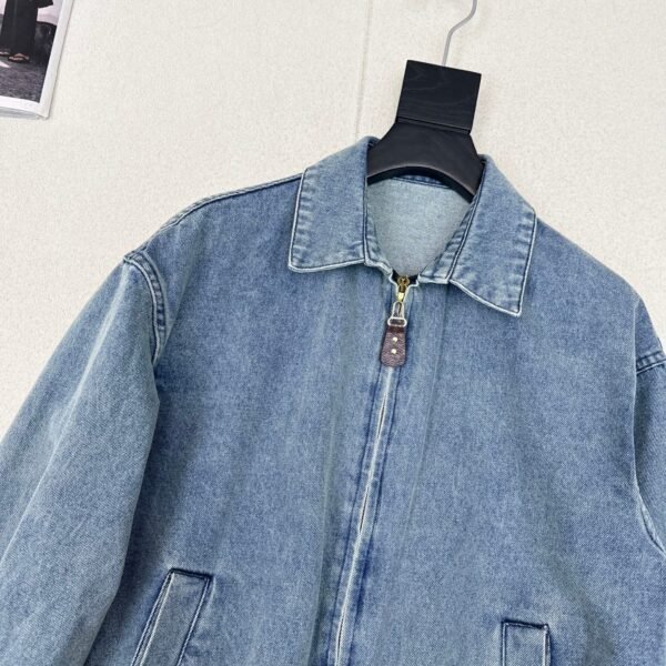 Louis Vuitton’s latest autumn distressed loose-fitting denim jacket