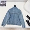 Louis Vuitton’s latest autumn distressed loose-fitting denim jacket