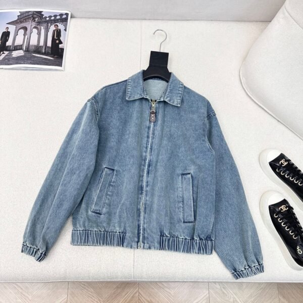 Louis Vuitton’s latest autumn distressed loose-fitting denim jacket
