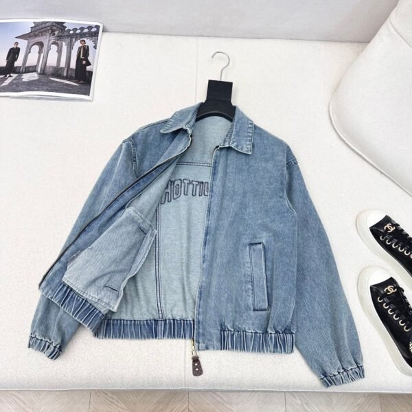 Louis Vuitton’s latest autumn distressed loose-fitting denim jacket