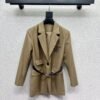 Loewe Embroidered Logo Belt Blazer Premium Outerwear