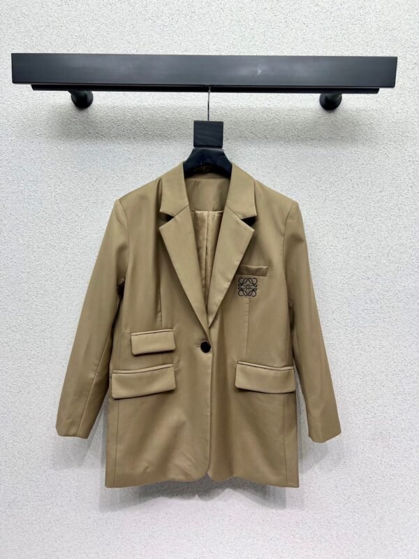 Loewe Embroidered Logo Belt Blazer Premium Outerwear