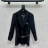Loewe Embroidered Logo Belt Blazer Premium Outerwear