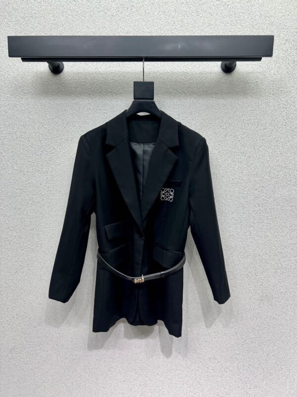 Loewe Embroidered Logo Belt Blazer Premium Outerwear