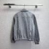 Louis Vuitton new denim jacket coat old flower jacquard fabric