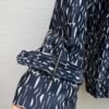 DIOR New short trench coat with patterned jacquard fabric decoration
