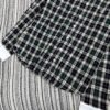 Celine 2025 Early Autumn Plaid Lapel Embroidered Shirt High Quality Clothes
