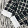 Celine 2025 Early Autumn Plaid Lapel Embroidered Shirt High Quality Clothes