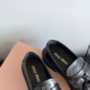 miumiu 2025 new tassel retro thick-soled loafers high-end version