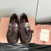 miumiu 2025 new tassel retro thick-soled loafers high-end version