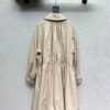 Chanel Khaki Long Trench Coat 1:1 Version High Quality Autumn and Winter Trench Coat