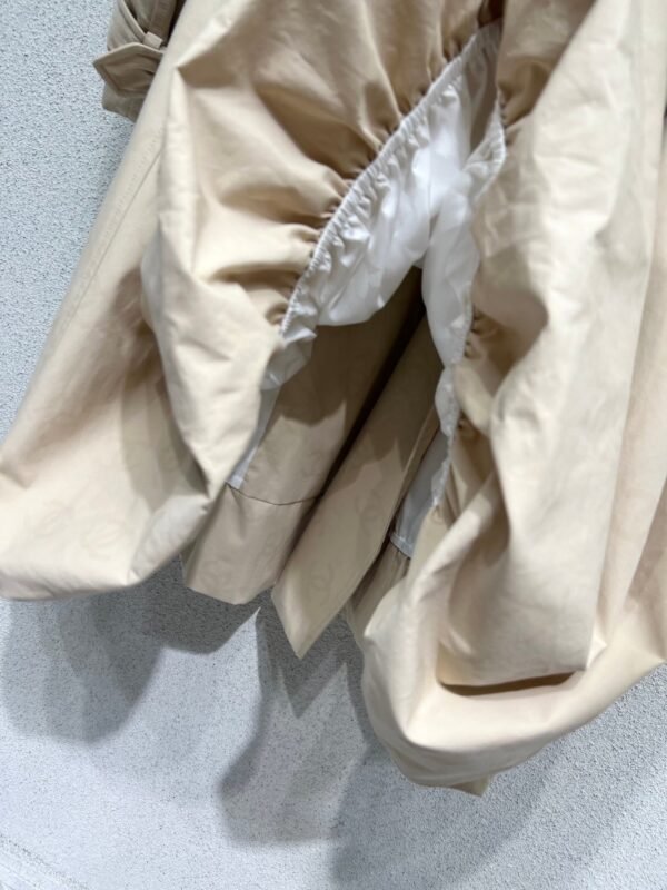 Chanel Khaki Long Trench Coat 1:1 Version High Quality Autumn and Winter Trench Coat