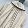 Chanel Khaki Long Trench Coat 1:1 Version High Quality Autumn and Winter Trench Coat