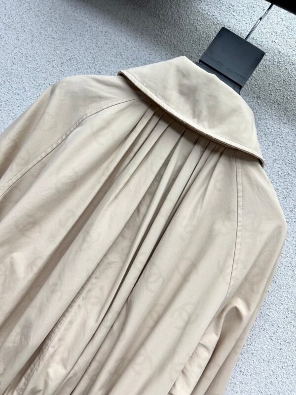 Chanel Khaki Long Trench Coat 1:1 Version High Quality Autumn and Winter Trench Coat