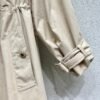 Chanel Khaki Long Trench Coat 1:1 Version High Quality Autumn and Winter Trench Coat