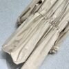 Chanel Khaki Long Trench Coat 1:1 Version High Quality Autumn and Winter Trench Coat