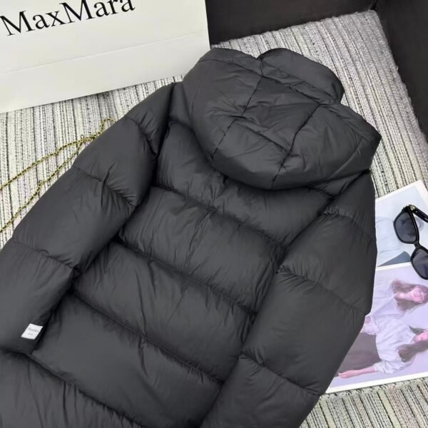 MaxMara new hooded long down jacket 90% white goose down filling high-end quality