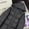 MaxMara new hooded long down jacket 90% white goose down filling high-end quality