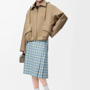 Loewe striped patchwork hooded windbreaker jacket