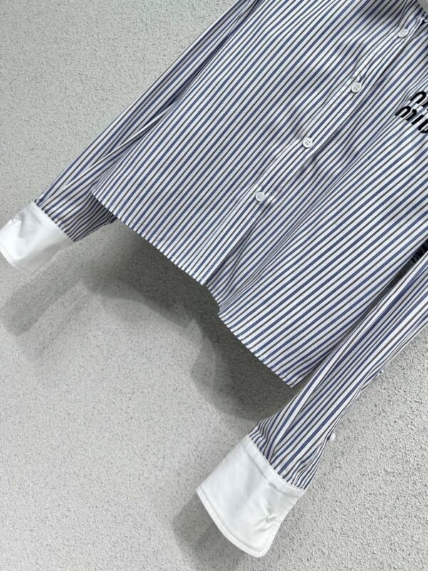 miumiu new striped shirt high quality version